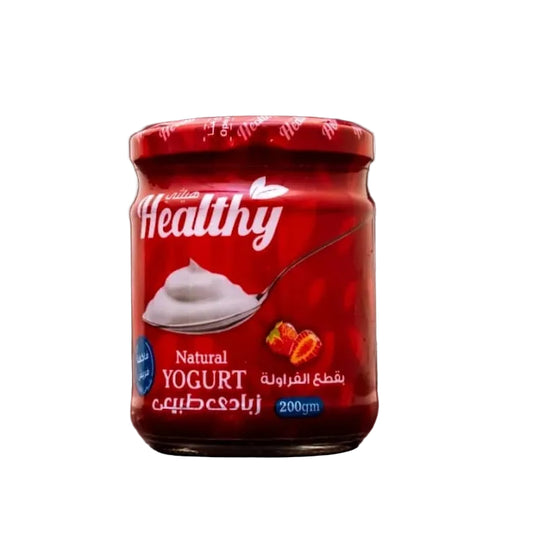 هيلثي زبادي فراولة طبيعي - 200 جرام