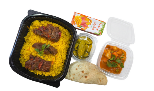 وجبة إفطار صائم لحوم (حد ادني ٥ وجبات للطلب)