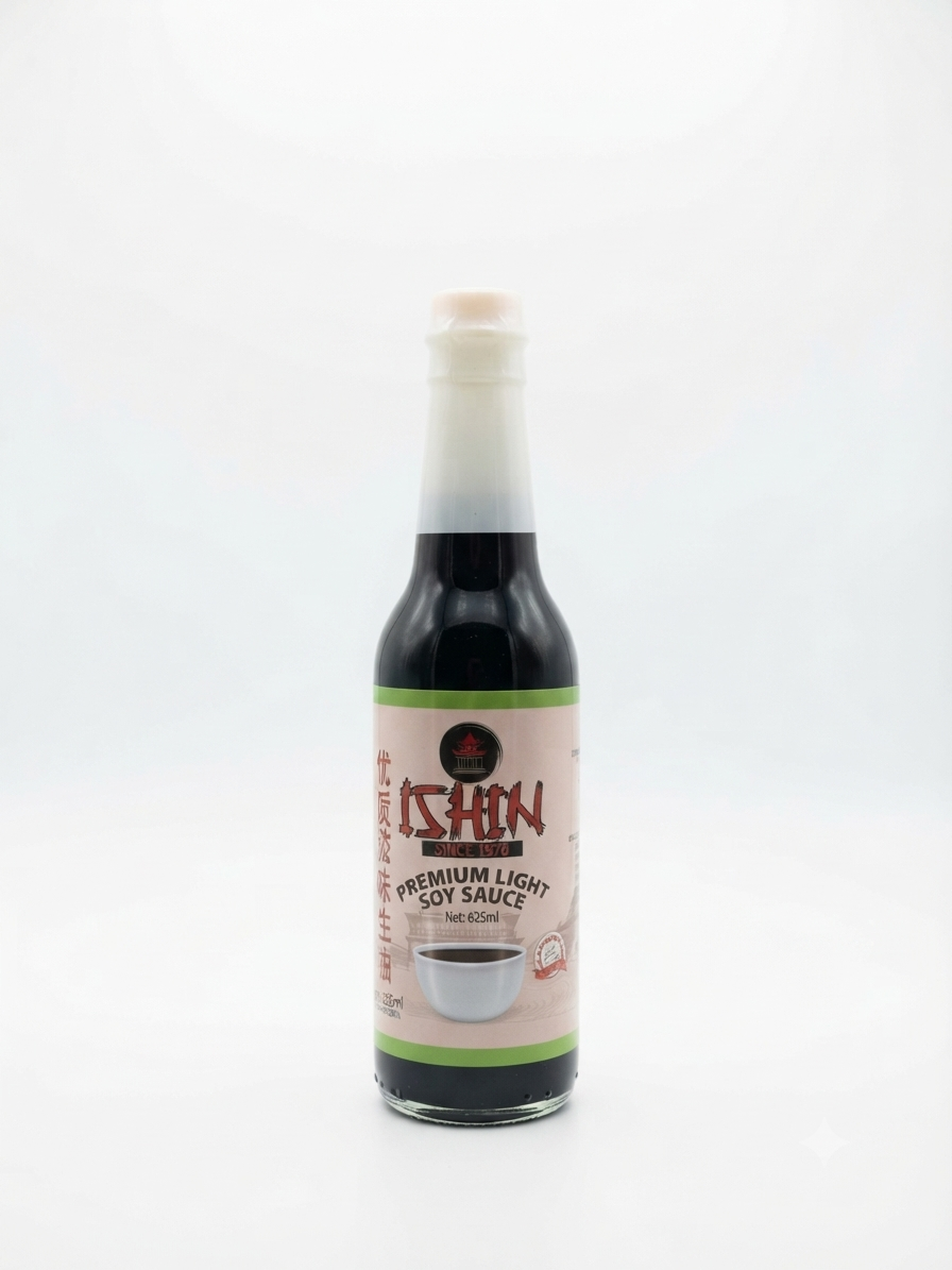 صويا صوص إيشين الفاتح (Ishin Premium Light Soy Sauce)  625 مل