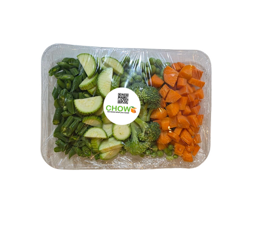 Mixed vegetables (zucchini + green beans + carrots + broccoli) 0.5 Kg  خضار مشكل (كوسة + فاصوليا خضراء  + جزر + بروكلى )